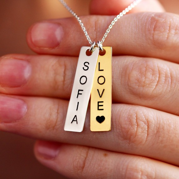 Adriana - Colier personalizat cu tablite din argint 925 Adriana - Colier personalizat cu tablite din argint 925