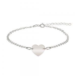 Alara - Bratara personalizata pentru picior cu inimioara din argint 925