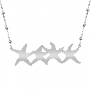 Andreea - Colier personalizat cu stelute de mare din argint 925