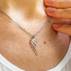 Angela - Colier personalizat aripa din argint 925