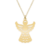 Aniela - Colier personalizat ingeras din argint 925 placat cu aur galben 24K