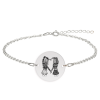 Anabella - Bratara personalizata banut pentru prietene/surori din argint 925 Anabella - Bratara personalizata banut pentru prietene/surori din argint 925