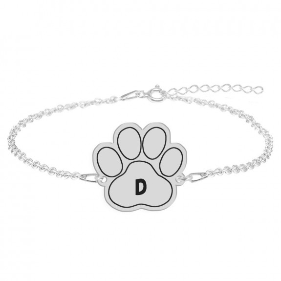 Bella- Bratara personalizata din argint cu talisman labuta Bella- Bratara personalizata din argint cu talisman labuta