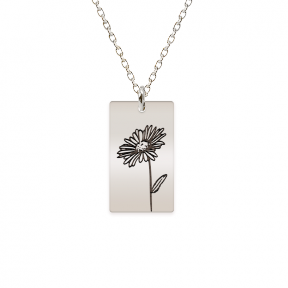 Birth Flower - Colier personalizat floarea lunii din argint 925