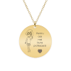 Charlotte - Colier personalizat profesoara din argint 925 placat cu aur galben 24K Charlotte - Colier personalizat profesoara din argint 925 placat cu aur galben 24K