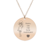 Charlotte - Colier personalizat invatatoare din argint 925 placat cu aur roz Charlotte - Colier personalizat invatatoare din argint 925 placat cu aur roz