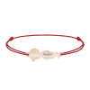 Child - Bratara personalizata snur baietel din argint 925 placat cu aur roz