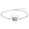 Claudia - Bratara personalizata din argint 925 - Inimioara Claudia - Bratara personalizata din argint 925 - Inimioara