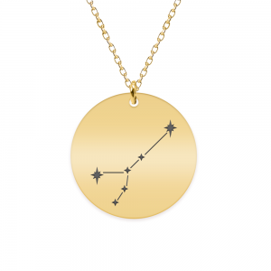 Colier argint 925 placat cu aur galben 24K personalizat cu constelatii - Rac