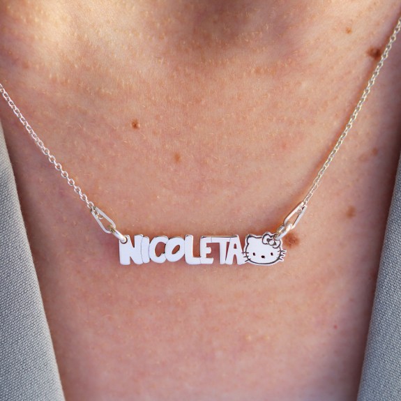 Ellis - Colier pentru copii din argint 925 personalizat cu nume