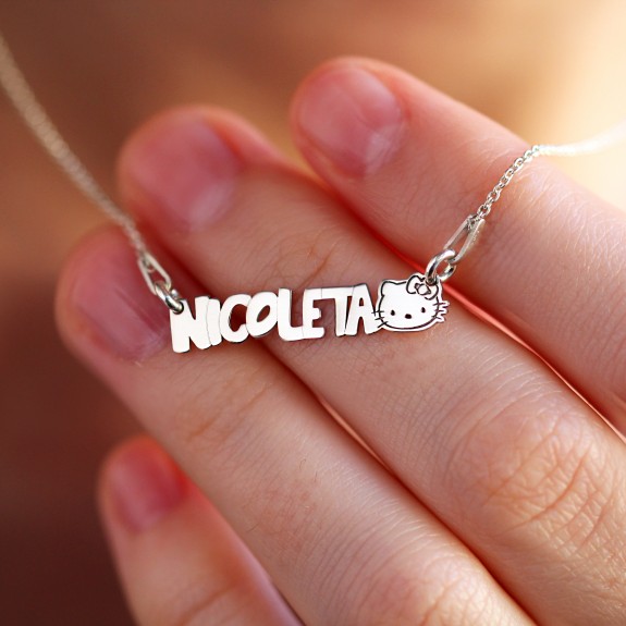 Ellis - Colier pentru copii din argint 925 personalizat cu nume