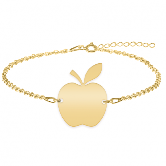Elma - Bratara personalizata profesoara din argint 925 placat cu aur galben 24K Elma - Bratara personalizata profesoara din argint 925 placat cu aur galben 24K