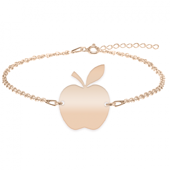 Elma - Bratara personalizata profesoara din argint 925 placat cu aur roz Elma - Bratara personalizata profesoara din argint 925 placat cu aur roz