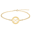 Eternity - Bratara personalizata infinit in cerc din argint 925 placat cu aur galben 24K Eternity - Bratara personalizata infinit in cerc din argint 925 placat cu aur galben 24K