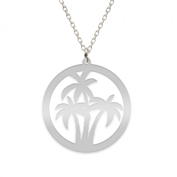 Feriha - Colier personalizat banut cu palmieri din argint 925
