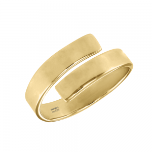 Frida - Inel personalizat cu text reglabil dublu din argint 925 placat cu aur galben 24K Frida - Inel personalizat cu text reglabil dublu din argint 925 placat cu aur galben 24K