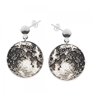 Full Moon - Cercei personalizati cu tija argint 925 Luna plina