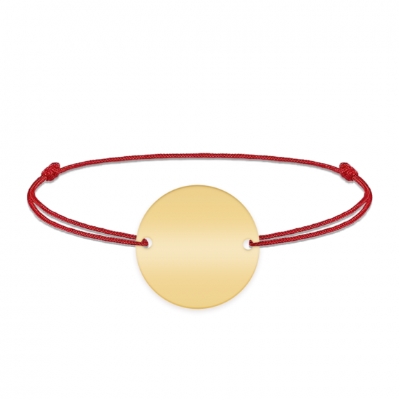 Graduatio - Bratara personalizata snur profesoara/invatatoare din argint 925 placat cu aur galben 24K