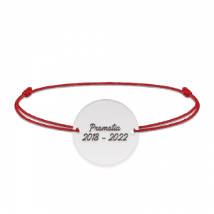 Discipulus - Bratara personalizata snur invatatoare din argint 925