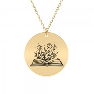 Growing - Colier personalizat pentru profesori din argint 925 placat cu aur galben 24K Growing - Colier personalizat pentru profesori din argint 925 placat cu aur galben 24K