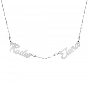 Heritage - Colier personalizat cu doua-cinci nume din argint 925