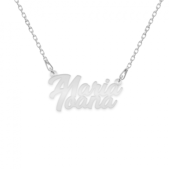 Jane - Colier personalizat cu doua nume din argint 925