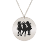 Joy - Colier personalizat banut cu trei fetite din argint 925 Joy - Colier personalizat banut cu trei fetite din argint 925