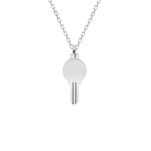 Key - Colier personalizat cheita cu litera din argint 925