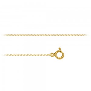 Lantisor CURB 1.3 mm din argint 925 placat cu aur galben 24K - Infinity