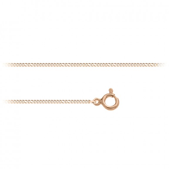 Lantisor CURB 1.3 mm din argint 925 placat cu aur roz - Infinity Lantisor CURB 1.3 mm din argint 925 placat cu aur roz - Infinity