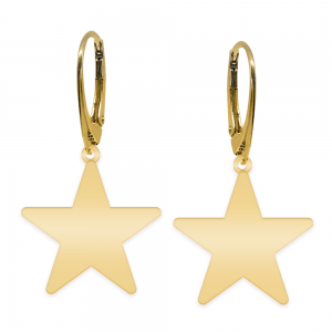 Little Star - Cercei personalizati steluta cu leverback din argint 925 placat cu aur galben 24K Little Star - Cercei personalizati steluta cu leverback din argint 925 placat cu aur galben 24K