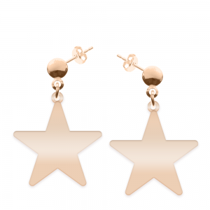 Little Star - Cercei personalizati steluta cu tija din argint 925 placat cu aur roz Little Star - Cercei personalizati steluta cu tija din argint 925 placat cu aur roz