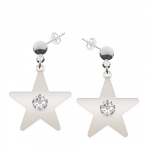 Little Star - Cercei personalizati steluta cu tija din argint 925
