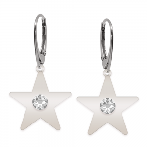 Little Star - Cercei personalizati steluta cu leverback din argint 925