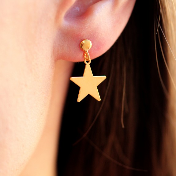 Little Star - Cercei personalizati steluta cu tija din argint 925