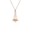 Magic Tree - Colier personalizat bradut si nume din argint 925 placat cu aur roz Magic Tree - Colier personalizat bradut si nume din argint 925 placat cu aur roz
