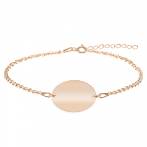 Master - Bratara personalizata absolvire "To teach is to love" din argint 925 placat cu aur roz