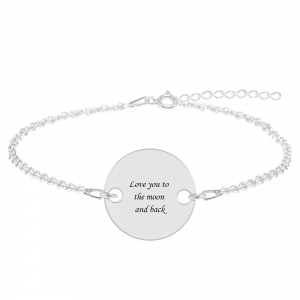 Me - Bratara personalizata cu fotografie si banut din argint 925 Me - Bratara personalizata cu fotografie si banut din argint 925