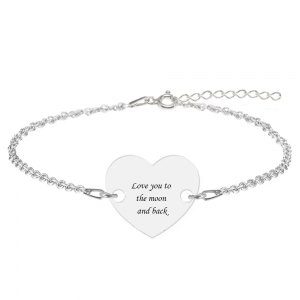 Me - Bratara personalizata cu fotografie si inimioara din argint 925 Me - Bratara personalizata cu fotografie si inimioara din argint 925