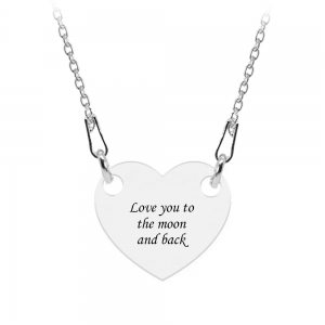 Me - Colier personalizat cu fotografie si inimioara din argint 925 Me - Colier personalizat cu fotografie si inimioara din argint 925