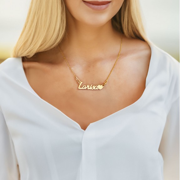 Nomine - Colier personalizat cu nume din argint placat cu aur galben 24k Nomine - Colier personalizat cu nume din argint placat cu aur galben 24k