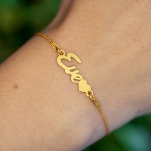 Nomine - Bratara personalizata cu nume din argint 925 placat cu aur galben 24K Nomine - Bratara personalizata cu nume din argint 925 placat cu aur galben 24K