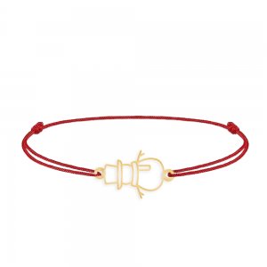 Olaf - Bratara snur om de zapada din argint 925 placat cu aur galben 24K