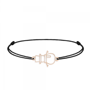Olaf - Bratara snur om de zapada din argint 925 placat cu aur roz