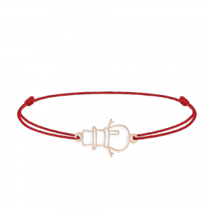 Olaf - Bratara snur om de zapada din argint 925 placat cu aur roz