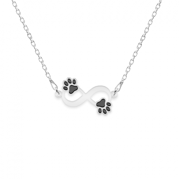 Niky - Colier personalizat infinit si labute cu nume din argint 925 Niky - Colier personalizat infinit si labute cu nume din argint 925