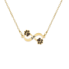 Niky - Colier personalizat infinit si labute cu nume din argint 925 placat cu aur galben 24K Niky - Colier personalizat infinit si labute cu nume din argint 925 placat cu aur galben 24K