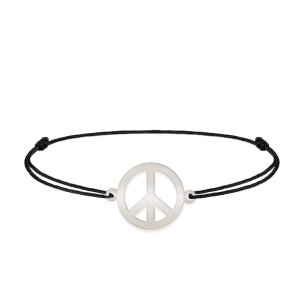 Peace - Bratara personalizata semnul pacii din argint 925