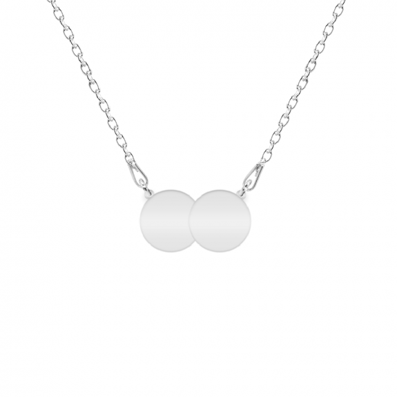 Penny - Colier personalizat doi banuti din argint 925