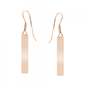 Sara- Cercei personalizati din argint  925 placat cu aur roz Sara- Cercei personalizati din argint  925 placat cu aur roz